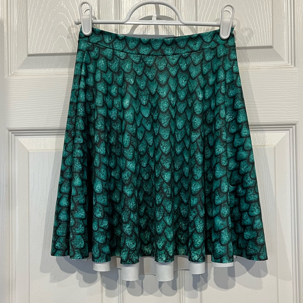 Black Milk Clothing x Game of Thrones Rhaegal Dragon Egg Skater Skirt XS